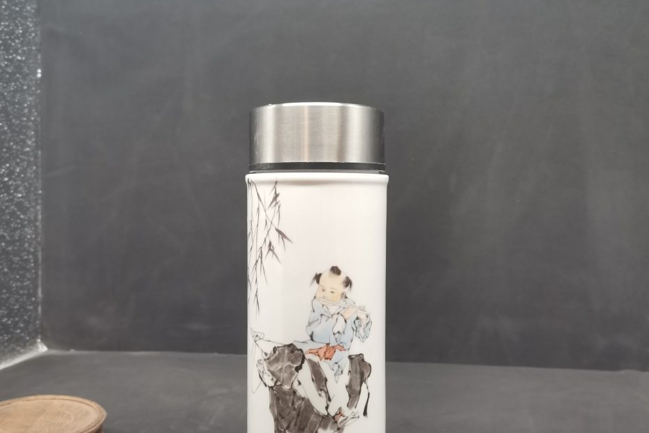 唐山骨质瓷双层保温杯